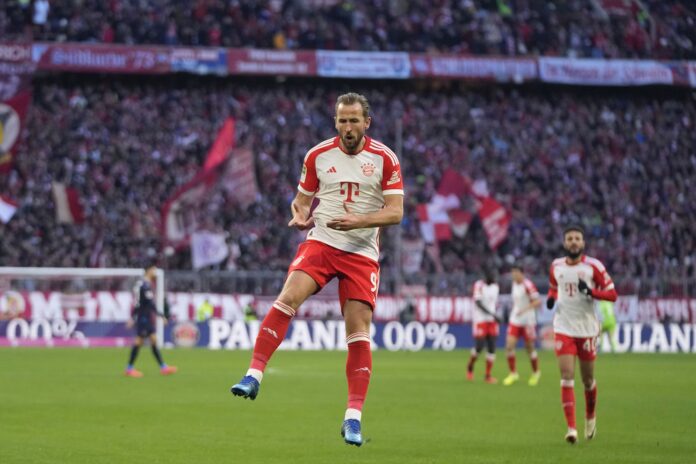 Harry Kane con la maglia del Bayern Monaco pronosticipremium.com