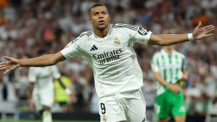 Kylian Mbappe con la maglia del Real Madrid pronosticipremium.com