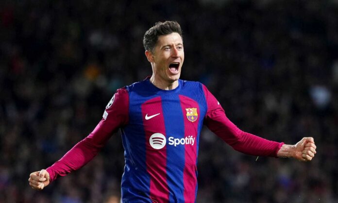 Lewandowski con la maglia del Barcellona pronosticipremium.com